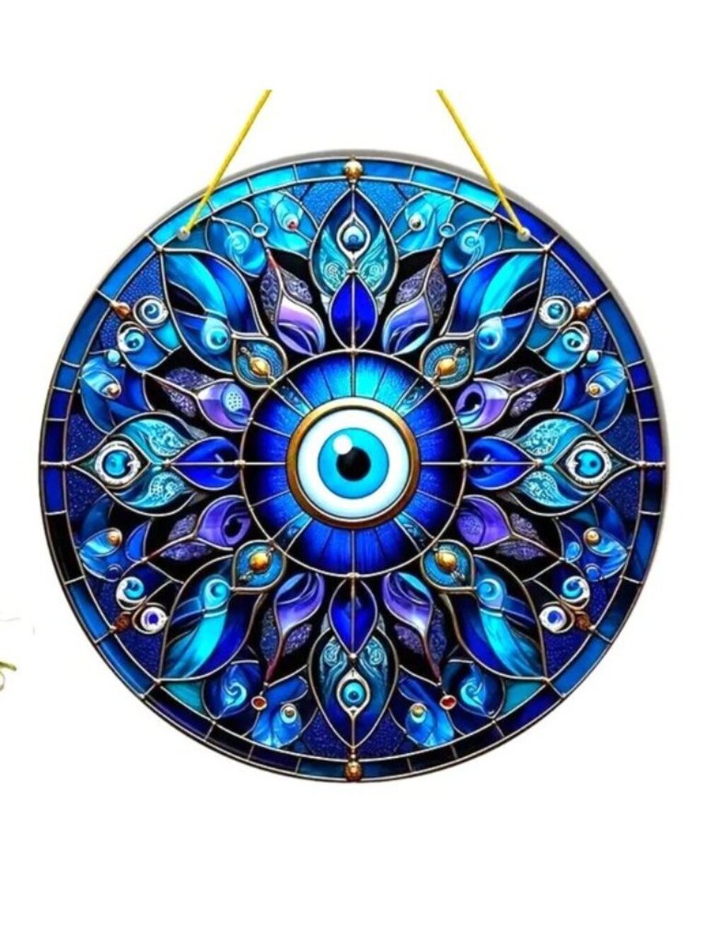 Suncatcher Evil Eye Third Window Decor Art Colorful In/Outdoor Protection Energy